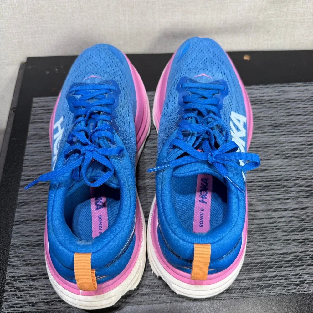 Hoka One Bondi 8 Shoes - Womens 10 - Blue Running 1127952 CSAA Comfort